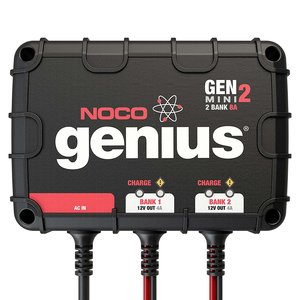  NOCO Genius GENM2 8 Amp 2-Bank Waterproof Smart On-Board Battery Charger 