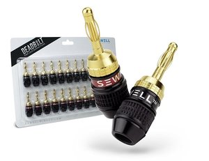 Sewell Direct SW-29863-12 Deadbolt Banana Plugs, 12-Pair 